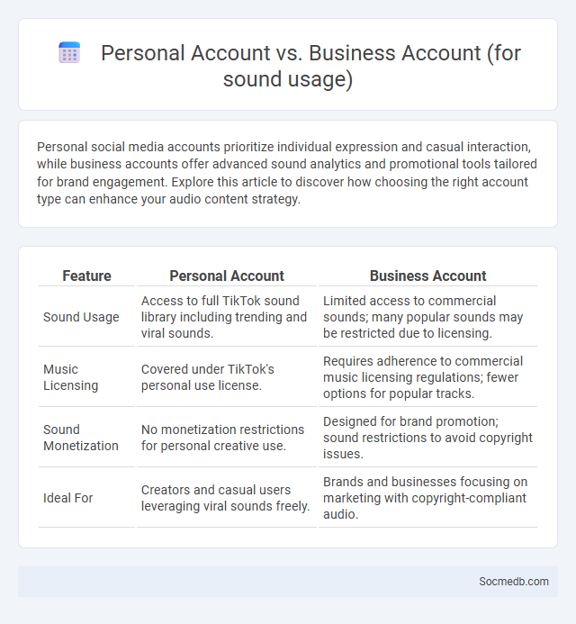 Personal Account vs. Business Account (for sound usage) - What is The Difference?