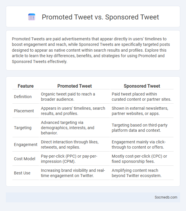 Promoted Tweet vs. Sponsored Tweet - What is The Difference?