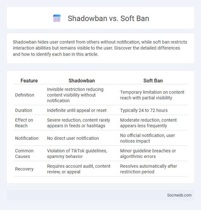 Shadowban vs. Soft Ban - What is The Difference?