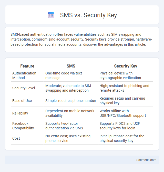 SMS vs. Security Key - What is The Difference?