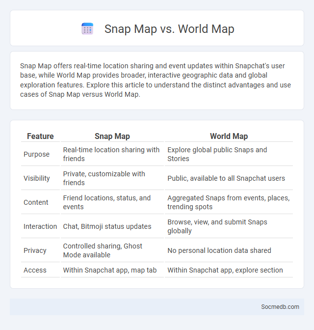 Snap Map vs. World Map - What is The Difference?