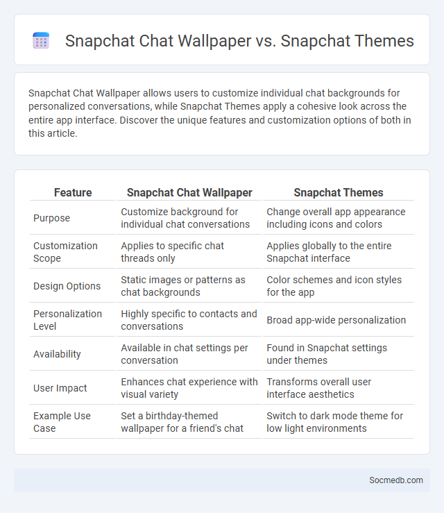 Snapchat Chat Wallpaper vs. Snapchat Themes - What is The Difference?