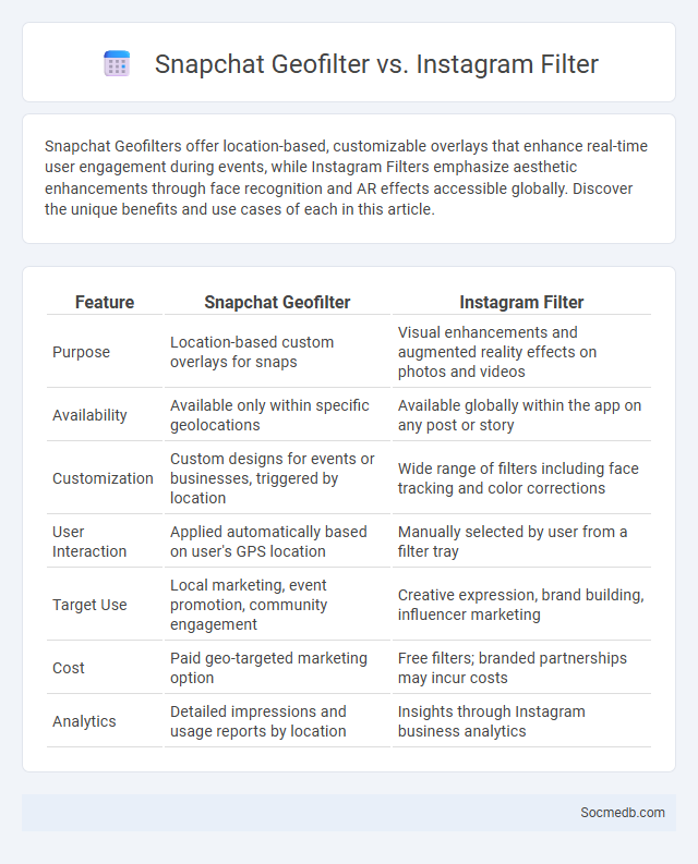Snapchat Geofilter vs. Instagram Filter - What is The Difference?