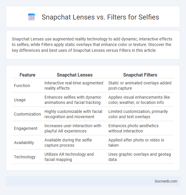 Snapchat Lenses vs. Filters for Selfies - What is The Difference?