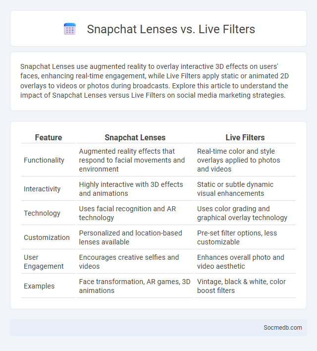 Snapchat Lenses vs. Live Filters - What is The Difference?