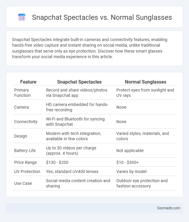 Snapchat Spectacles vs. Normal Sunglasses - What is The Difference?