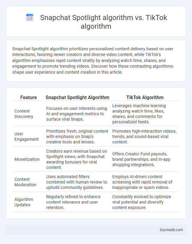 Snapchat Spotlight algorithm vs. TikTok algorithm - What is The Difference?