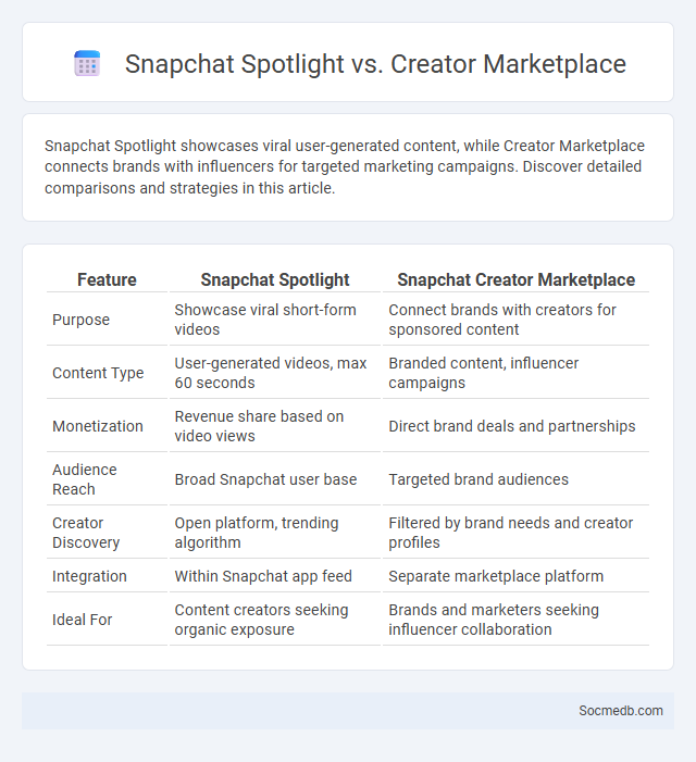 Snapchat Spotlight vs. Creator Marketplace - What is The Difference?