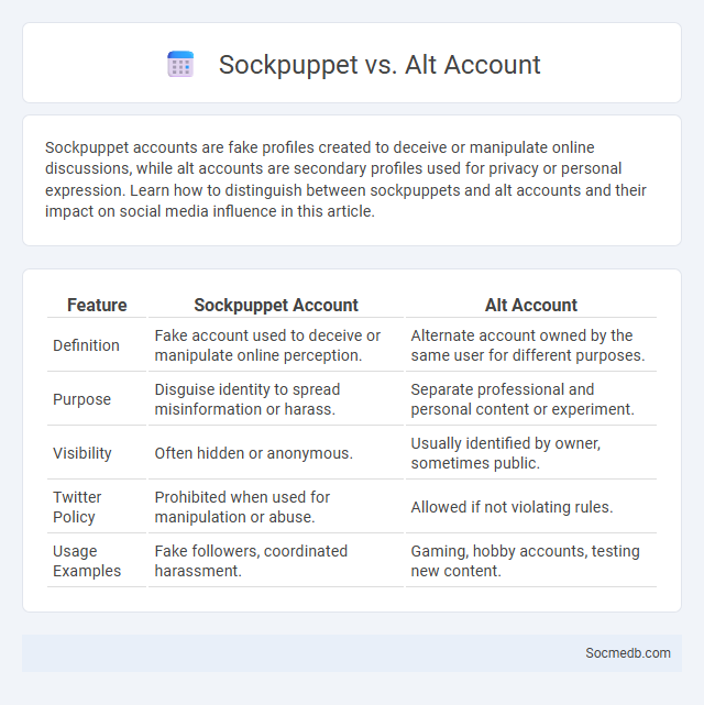 Sockpuppet vs. Alt Account - What is The Difference?