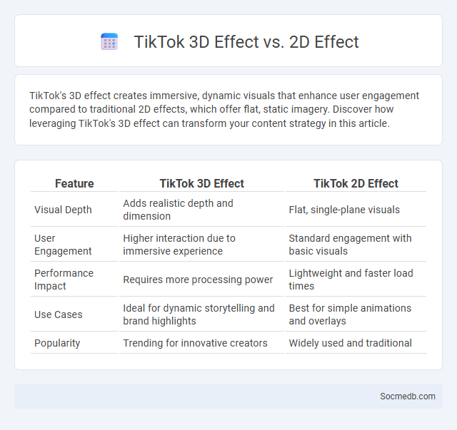 TikTok 3D Effect vs. 2D Effect - What is The Difference?