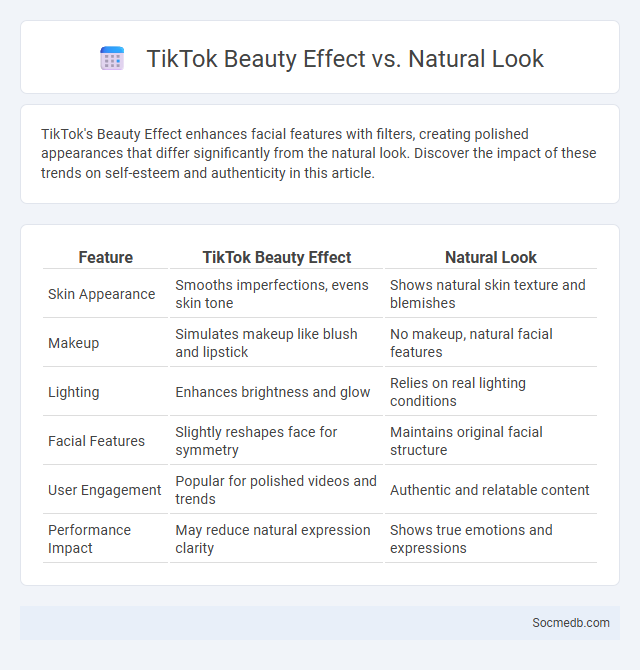 TikTok Beauty Effect vs. Natural Look - What is The Difference?