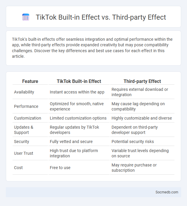 TikTok Built-in Effect vs. Third-party Effect - What is The Difference?