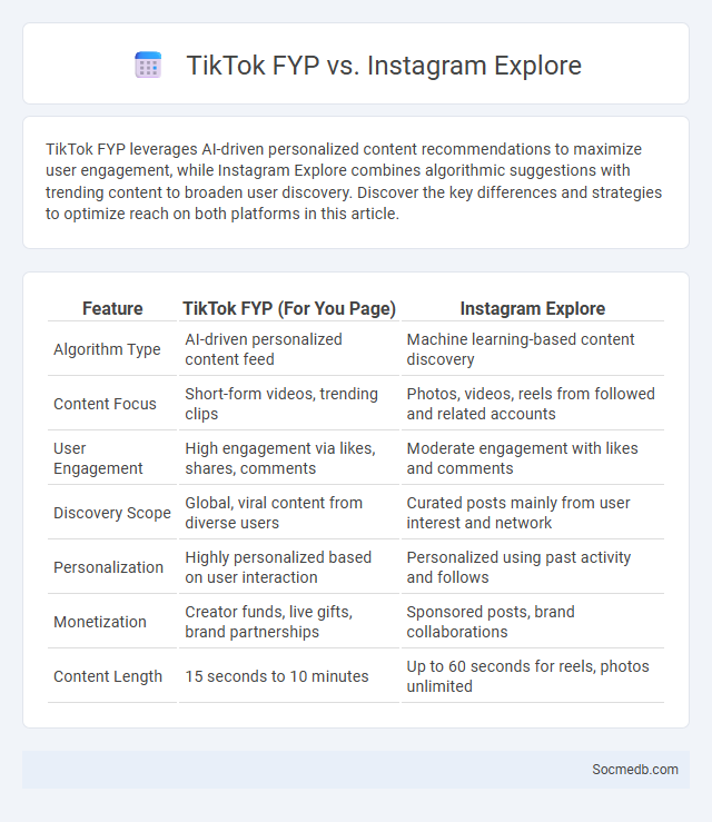 TikTok FYP vs. Instagram Explore - What is The Difference?