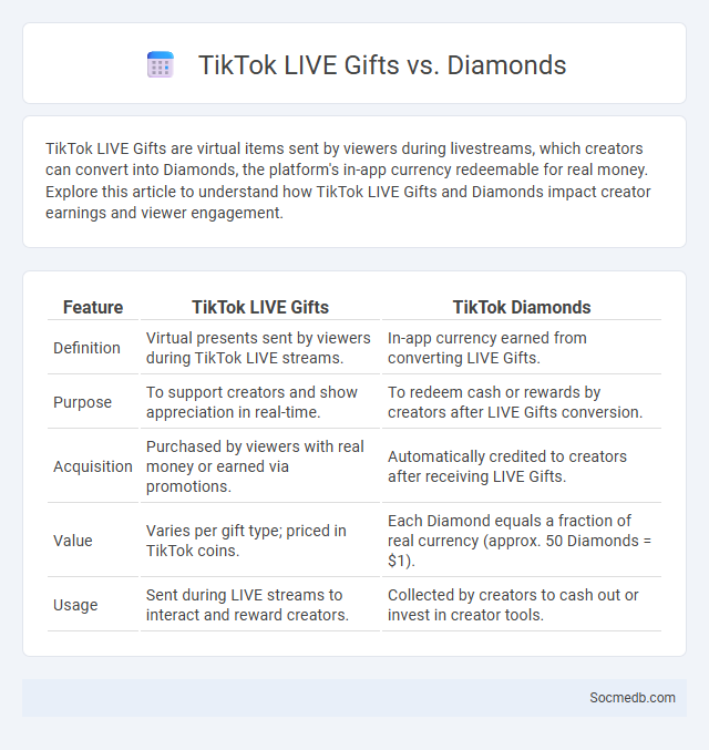 TikTok LIVE Gifts vs. Diamonds - What is The Difference?