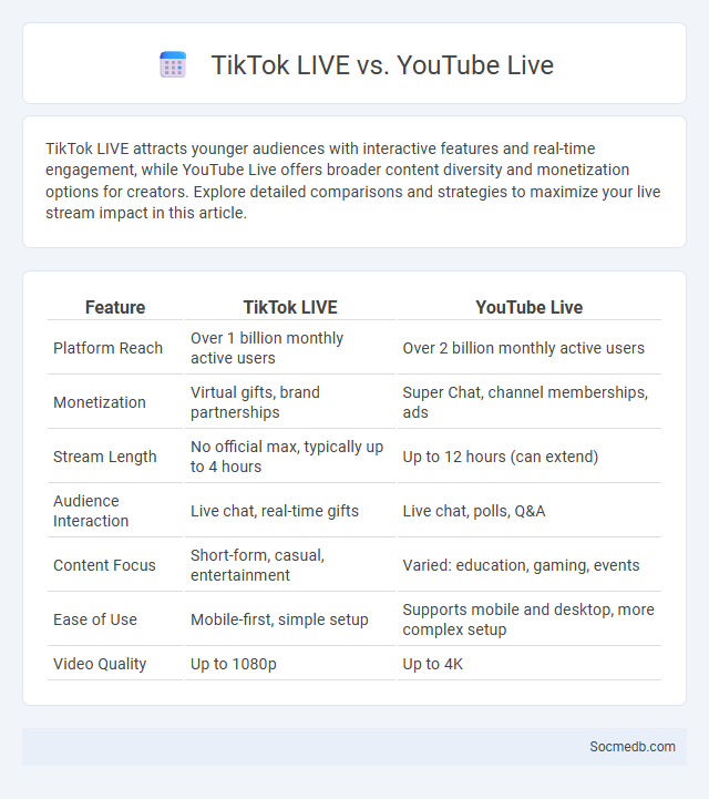 TikTok LIVE vs. YouTube Live - What is The Difference?