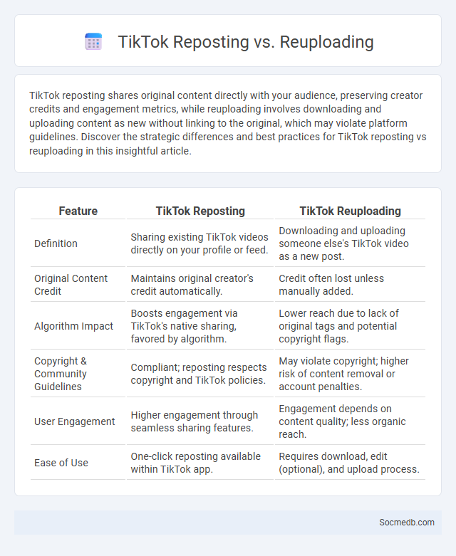 TikTok Reposting vs. Reuploading - What is The Difference?