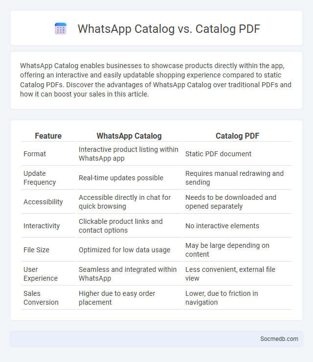 WhatsApp Catalog vs. Catalog PDF - What is The Difference?