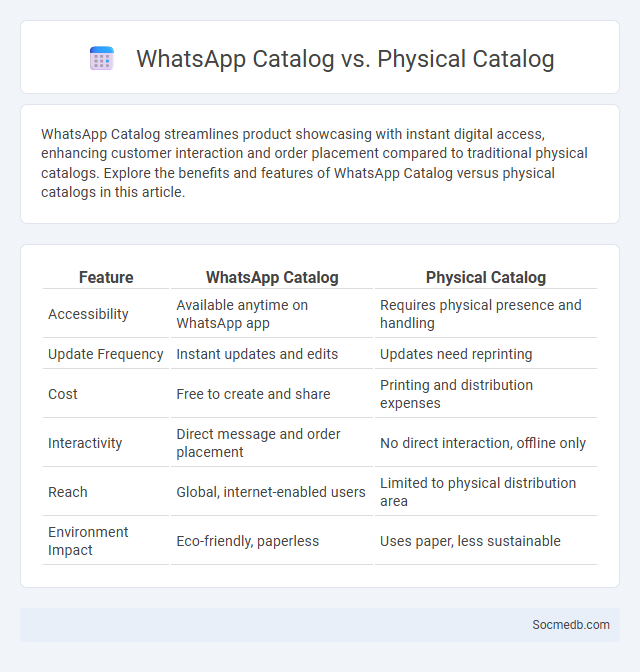 WhatsApp Catalog vs. Physical Catalog - What is The Difference?