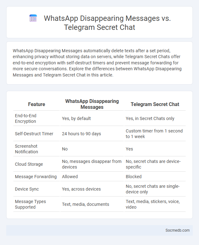 WhatsApp Disappearing Messages vs. Telegram Secret Chat - What is The Difference?