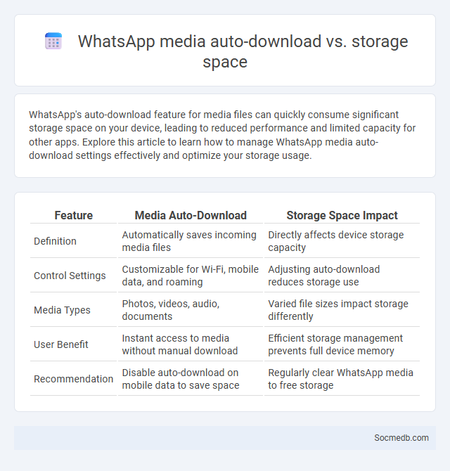 WhatsApp media auto-download vs. storage space - What is The Difference?