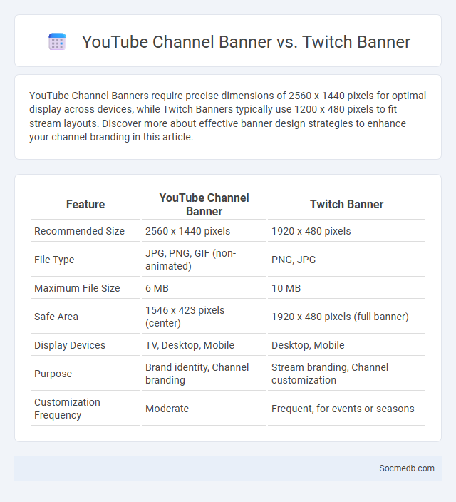 YouTube Channel Banner vs. Twitch Banner - What is The Difference?