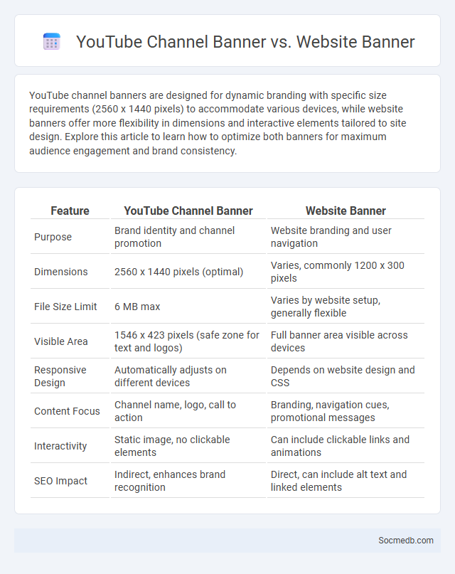 YouTube Channel Banner vs. Website Banner - What is The Difference?