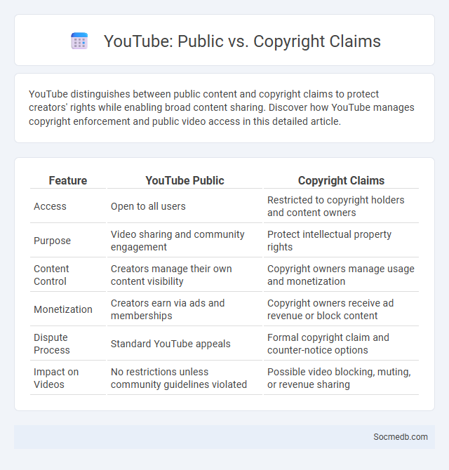 YouTube: Public vs. Copyright Claims - What is The Difference?