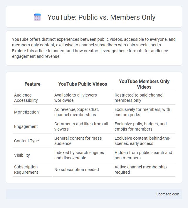 YouTube: Public vs. Members Only - What is The Difference?