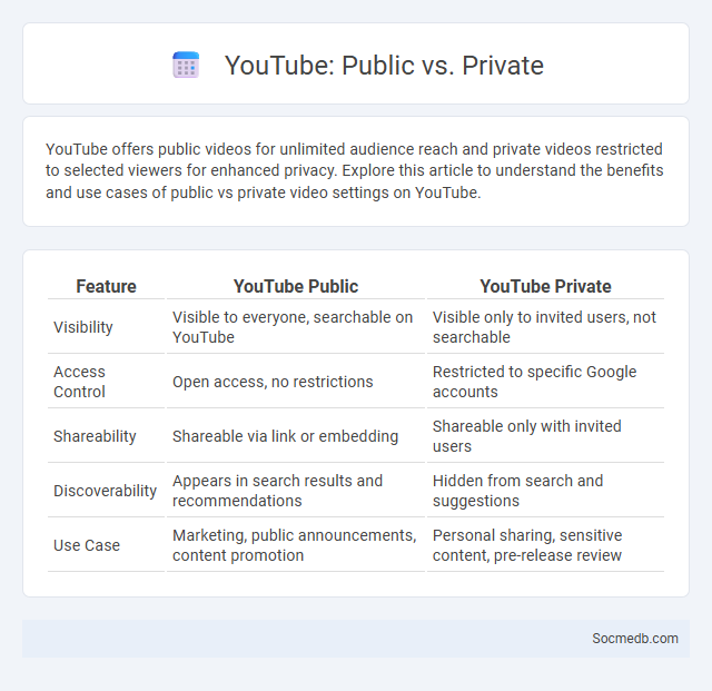 YouTube: Public vs. Private - What is The Difference?