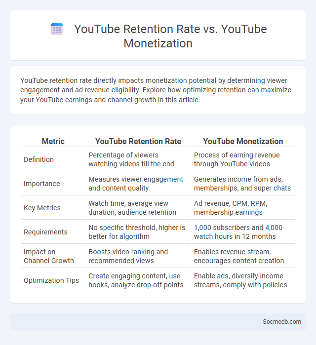 YouTube Retention Rate vs. YouTube Monetization - What is The Difference?
