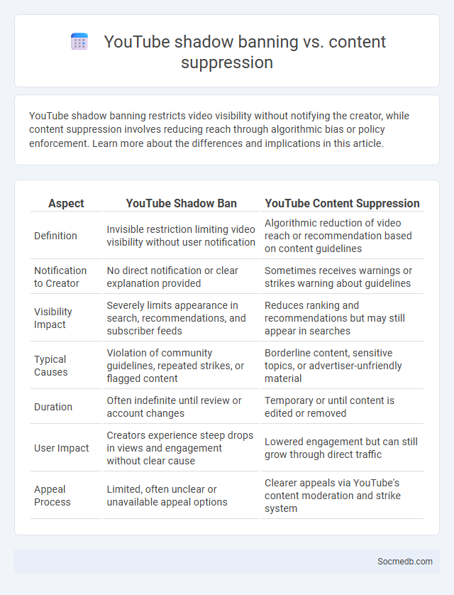 YouTube shadow banning vs. content suppression - What is The Difference?