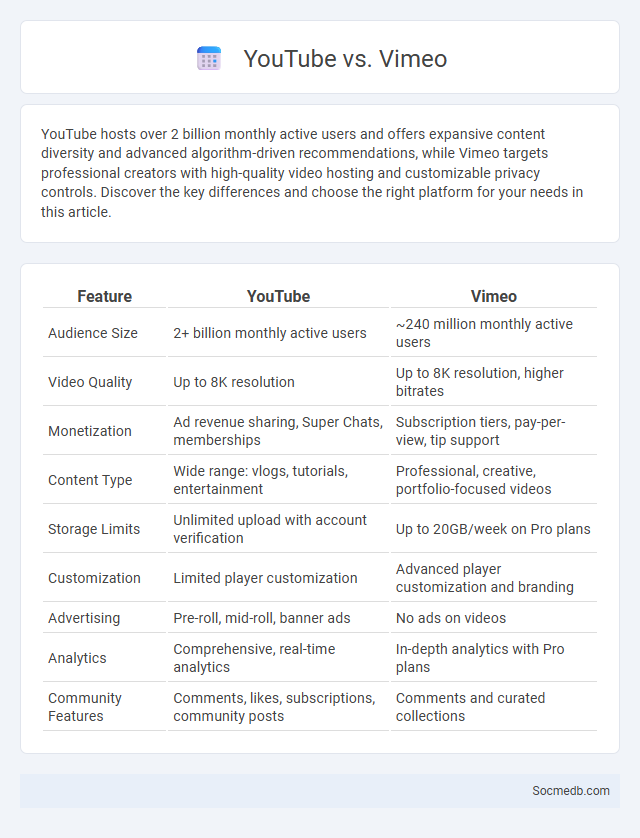YouTube vs. Vimeo - What is The Difference?
