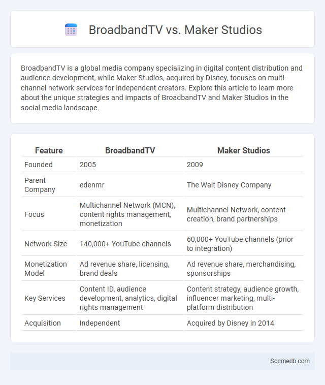 BroadbandTV vs. Maker Studios - What is The Difference?