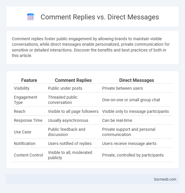Comment Replies vs. Direct Messages - What is The Difference?