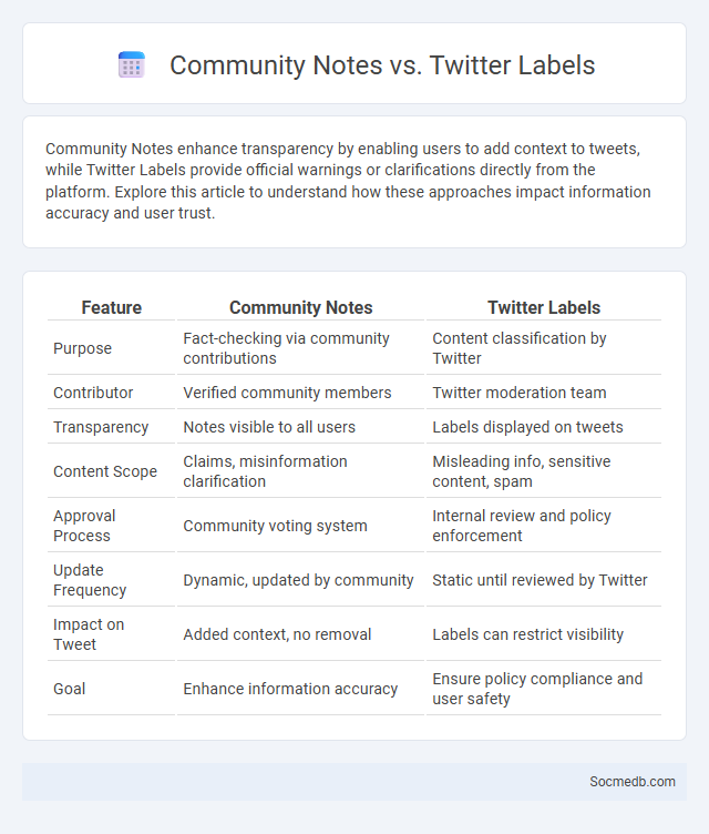 Community Notes vs. Twitter Labels - What is The Difference?