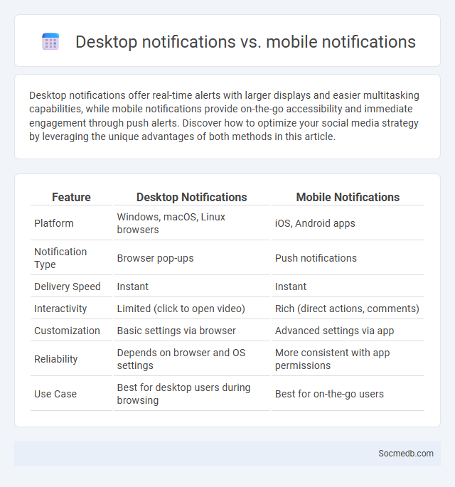 Desktop notifications vs. mobile notifications - What is The Difference?