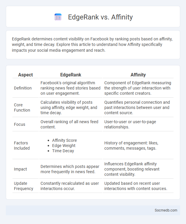 EdgeRank vs. Affinity - What is The Difference?