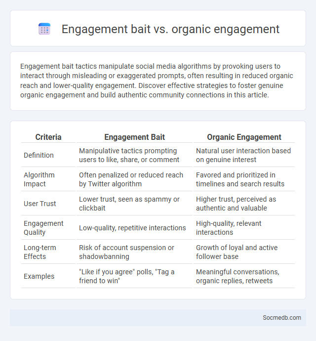 Engagement bait vs. organic engagement - What is The Difference?