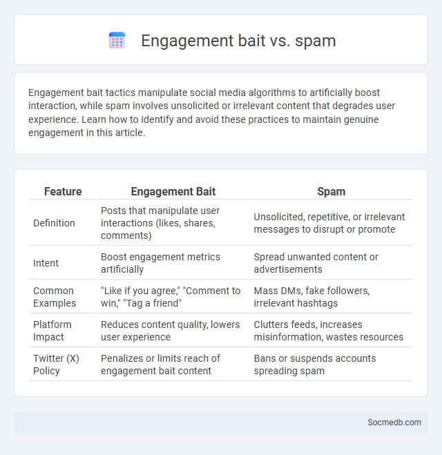 Engagement bait vs. spam - What is The Difference?