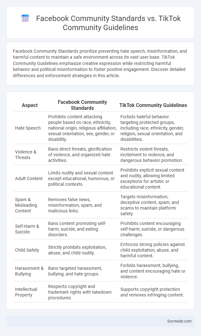 Facebook Community Standards vs. TikTok Community Guidelines - What is The Difference?