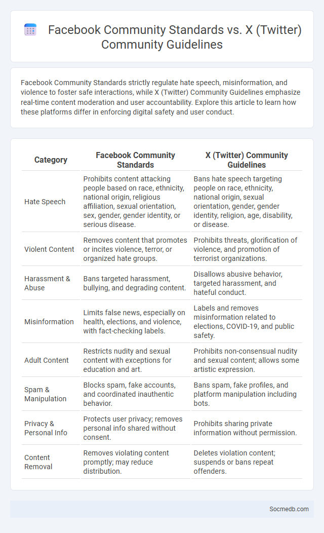 Facebook Community Standards vs. X (Twitter) Community Guidelines - What is The Difference?