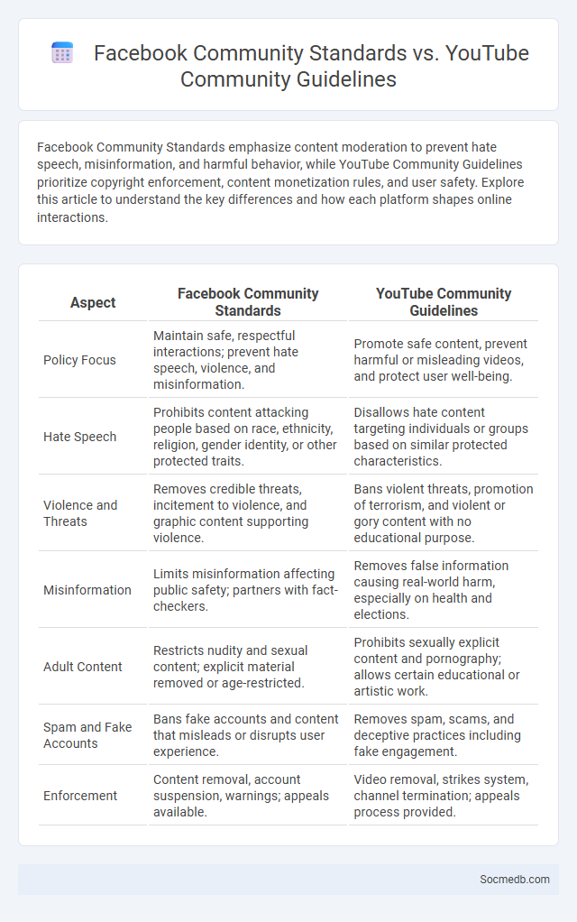 Facebook Community Standards vs. YouTube Community Guidelines - What is The Difference?