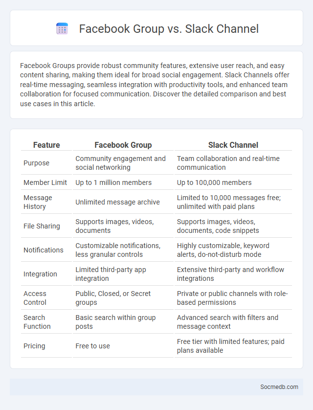 Facebook Group vs. Slack Channel - What is The Difference?
