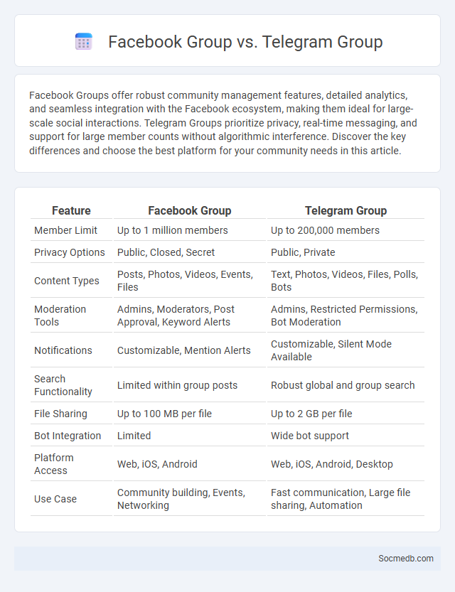 Facebook Group vs. Telegram Group - What is The Difference?