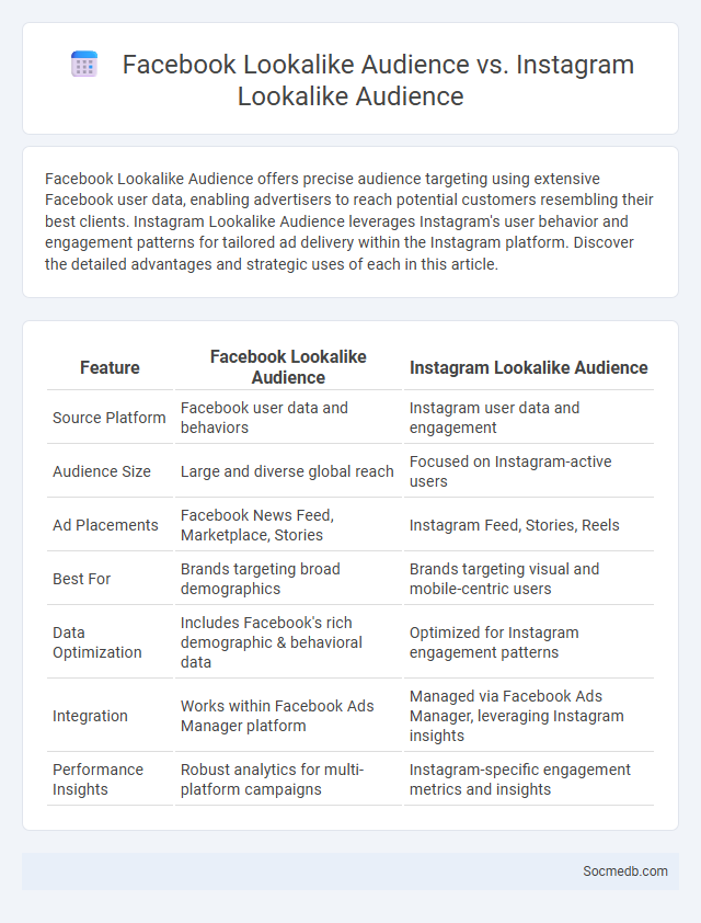 Facebook Lookalike Audience vs. Instagram Lookalike Audience - What is The Difference?