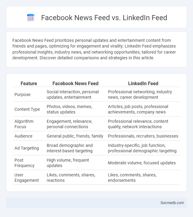 Facebook News Feed vs. LinkedIn Feed - What is The Difference?
