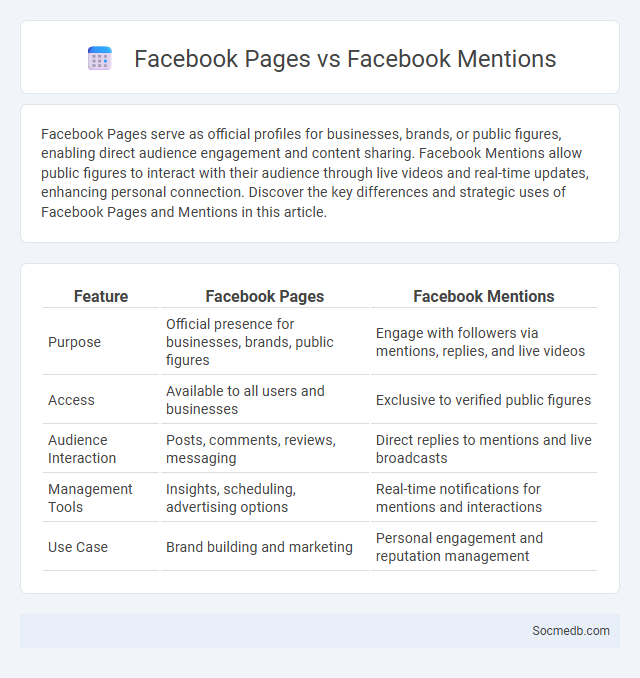 Facebook Pages vs Facebook Mentions - What is The Difference?