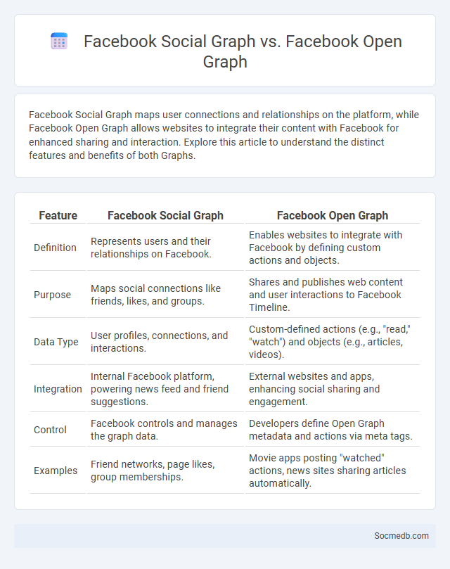 Facebook Social Graph vs. Facebook Open Graph - What is The Difference?