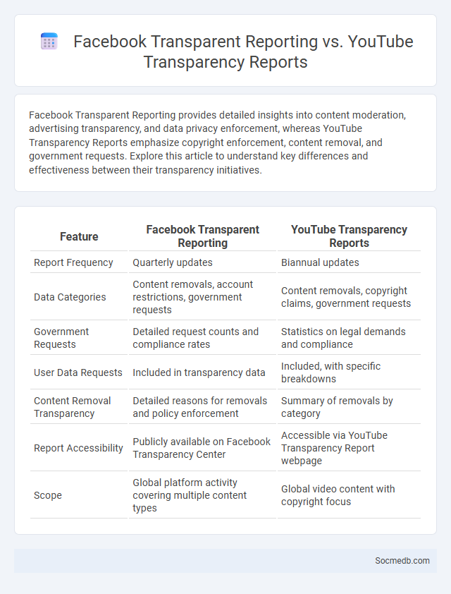 Facebook Transparent Reporting vs. YouTube Transparency Reports - What is The Difference?