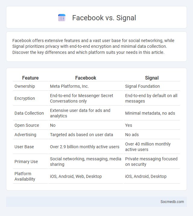 Facebook vs. Signal - What is The Difference?